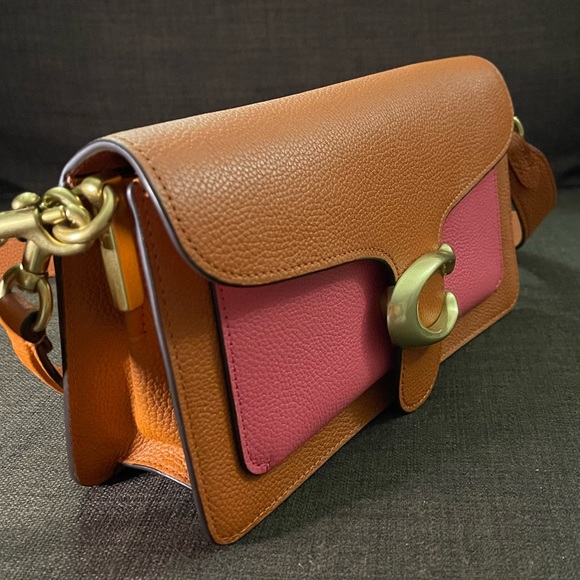 COACH -Tabby Colorblock Mixed Leather Shoulder Bag/handbag/clutch - NWOT - Picture 11 of 12